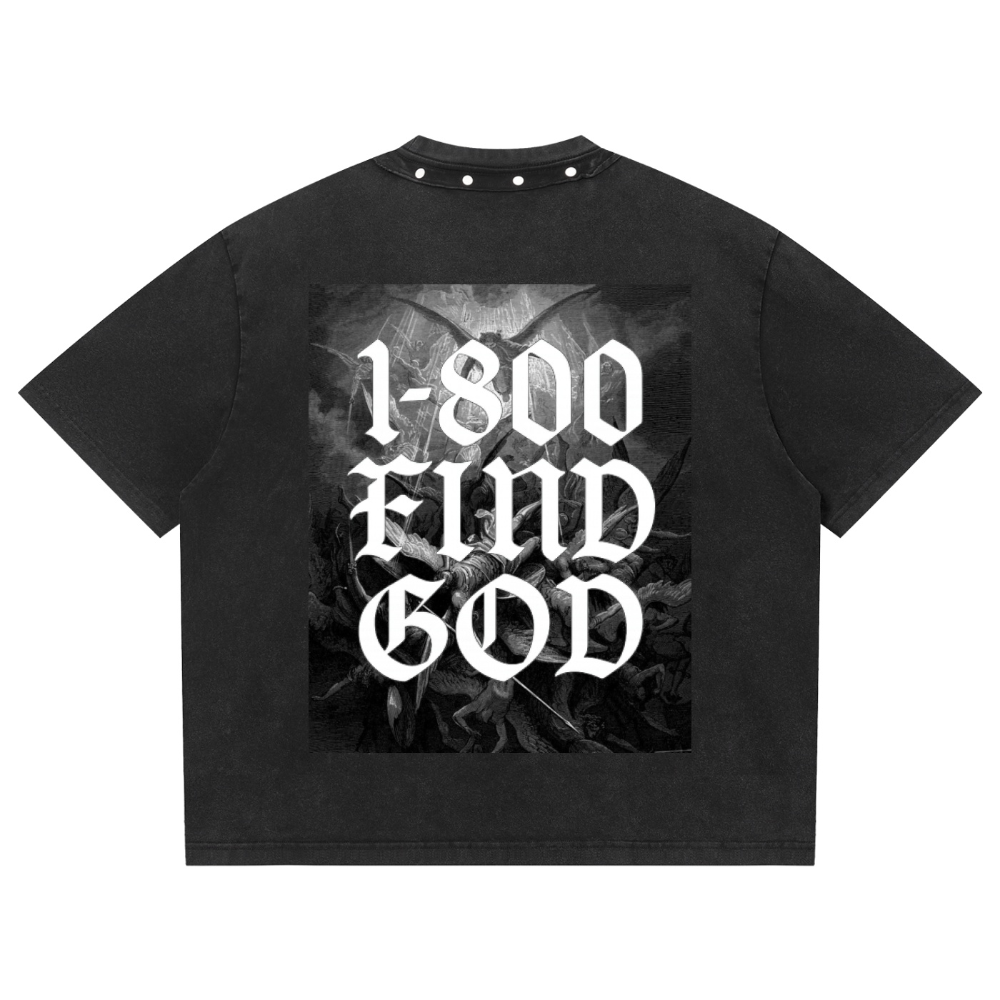 1-800 Find God Fallen Angel T-Shirt - Image 2